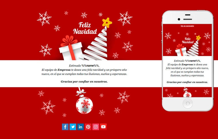 christmas card email templates