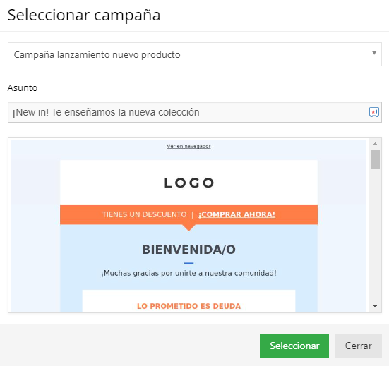 Test A/B por asunto