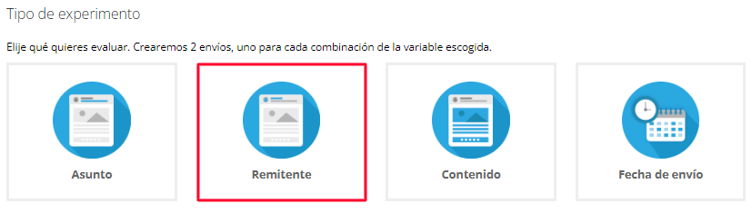 Test A/B por remitente